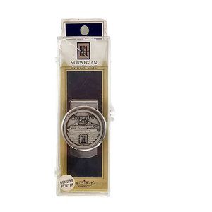 Vintage Norwegian Cruise Line Money Clip Pewter